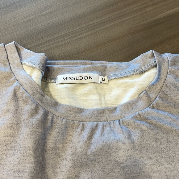 Brand new -- gray with red floral t! - Picture 2 of 2